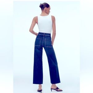 ZARA High Rise Marine Straight Jeans